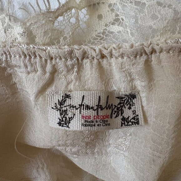 Free people Love Story 2-Piece Lounge Short + Tank Set Cream White Size XS - Picture 7 of 11